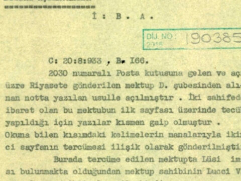 Mit arsivinden 1933 tarihli gizli mektup aciga cikti casuslarin yontemini anlatti wFkxZYeI